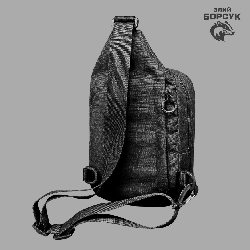 Сумка слінг "Net" (Чорний, Rip-stop)  Злий Борсук   4.5-0484 - Зображення №3