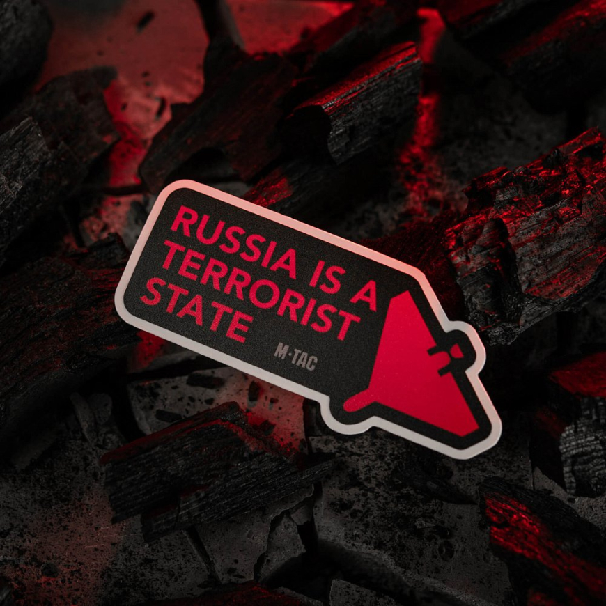 Наклейка russia is a terrorist state M-TAC 51694002 - Зображення №5