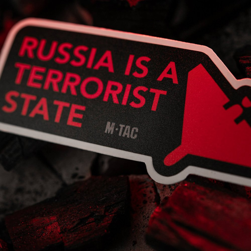 Наклейка russia is a terrorist state M-TAC 51694002 - Зображення №6