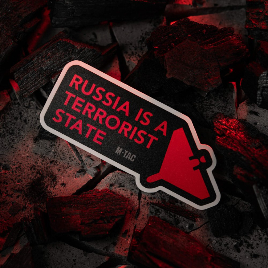 Наклейка russia is a terrorist state M-TAC 51694002 - Зображення №7