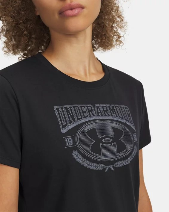 Футболка жіноча UA W VARSITY SS-BLK 6010592-001 - Зображення №3
