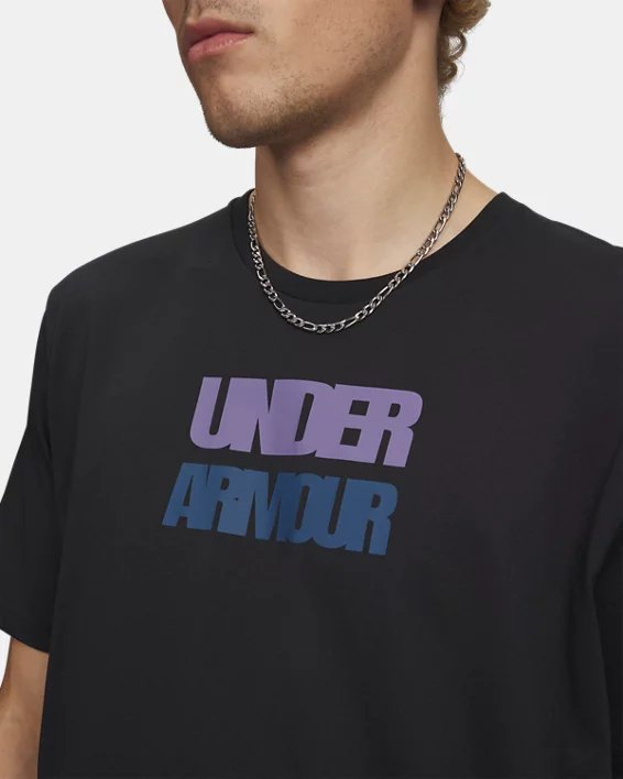 Футболка  чоловіча Under Armour M BLOCK LOGO SS 6009250-001 - Зображення №3