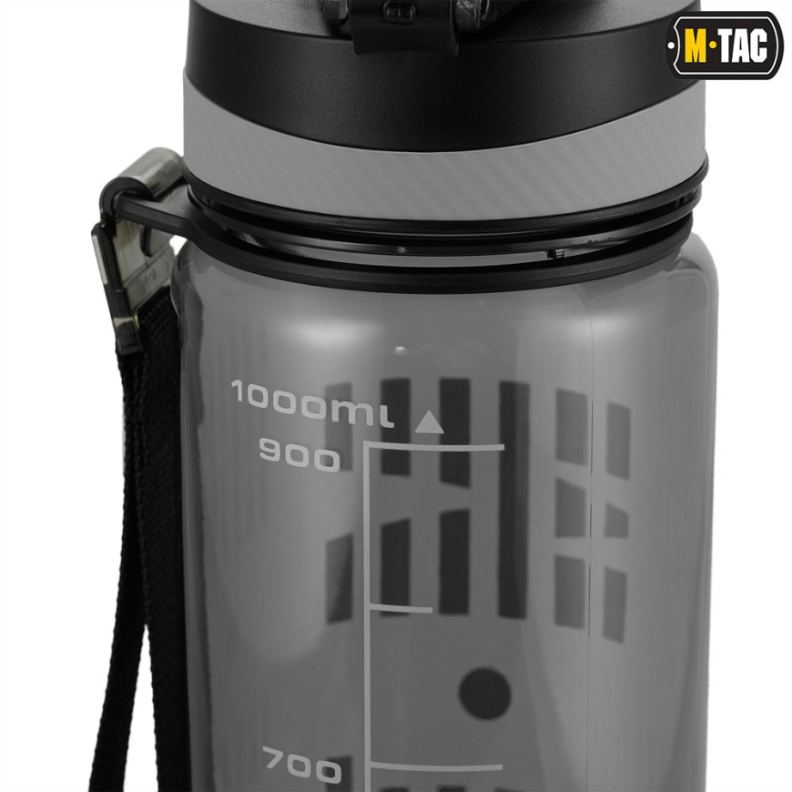 Пляшка для води M-Tac  1000 мл Grey 60089011 - Зображення №2