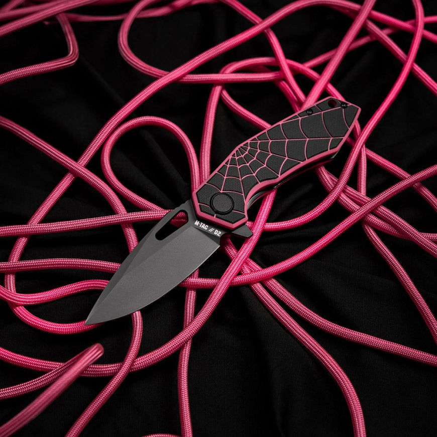 Ніж складаний M-TAC  Type 12 Spider Web Black/Pink60118272 - Зображення №4