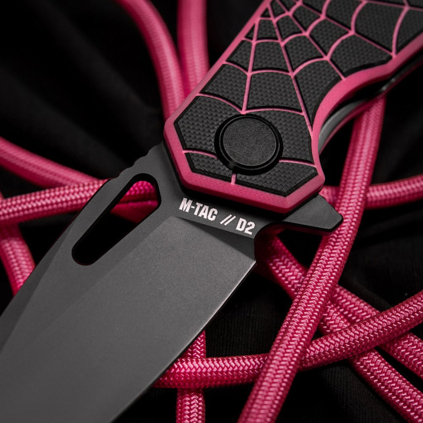 Ніж складаний M-TAC  Type 12 Spider Web Black/Pink60118272 - Зображення №5