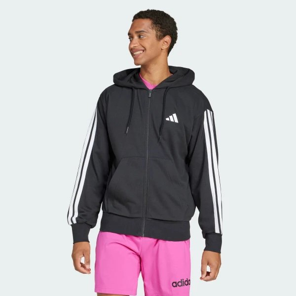 Худі чоловіче  ADIDAS Essentials 3-Stripes French Terry JD1877 - Зображення №3