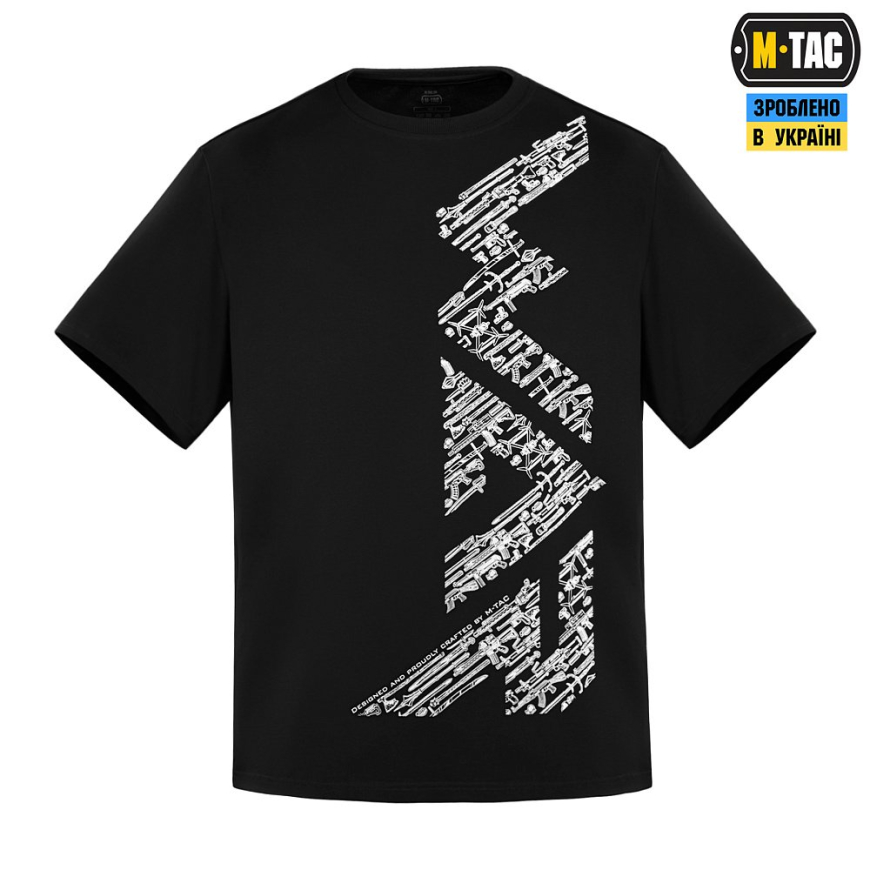 Футболка  M-TAC WAR Cotton Hard Black/White 80205236 - Зображення №2