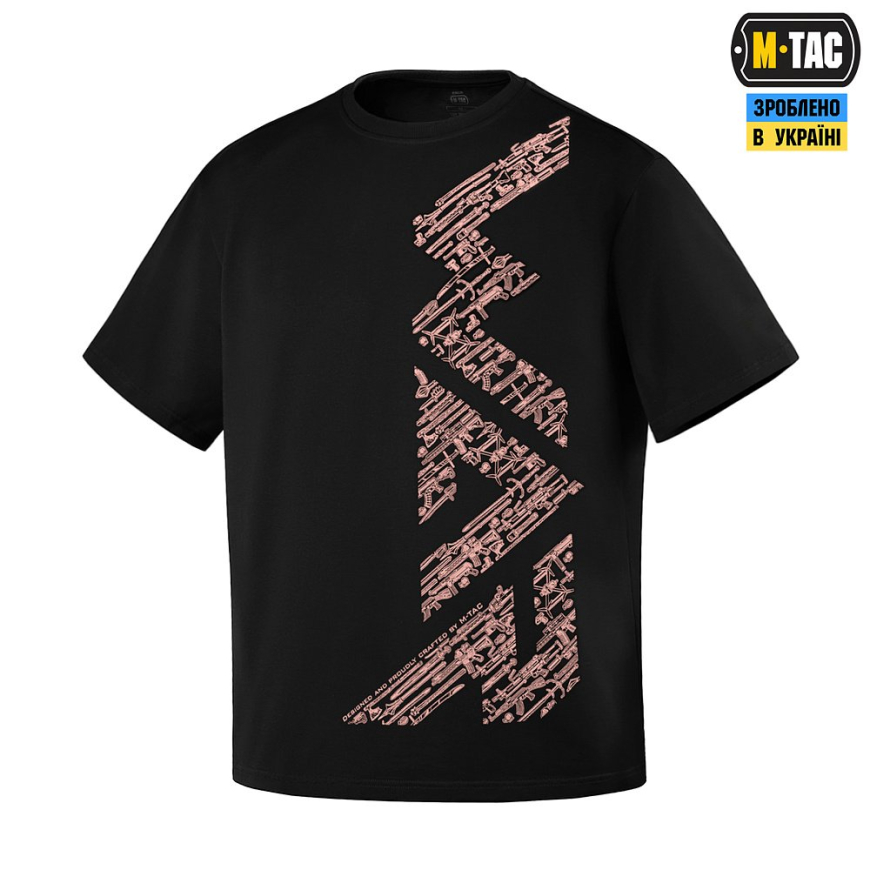 Футболка M-TAC WAR Cotton Hard Black/Ash Rose 80205271 - Зображення