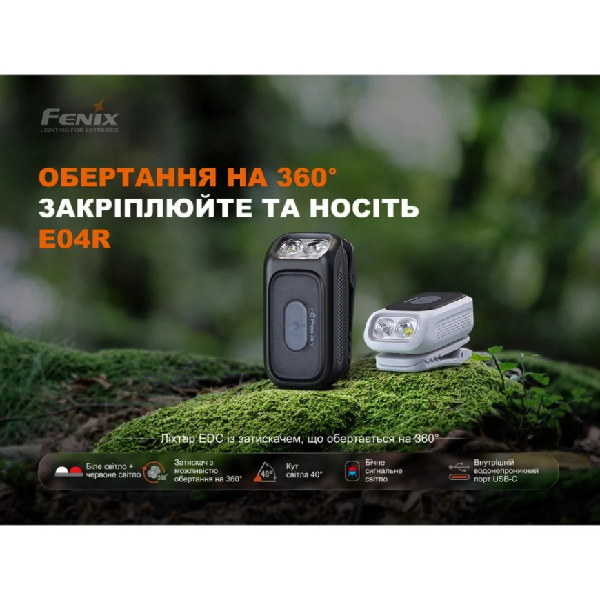 Ліхтарз кліпсою Fenix E04RB - Зображення №18