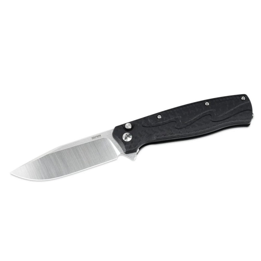 Ніж складаний туристичний SRM (9.2 см) 14C28N / G10 чорний 221X-GB - Зображення №6