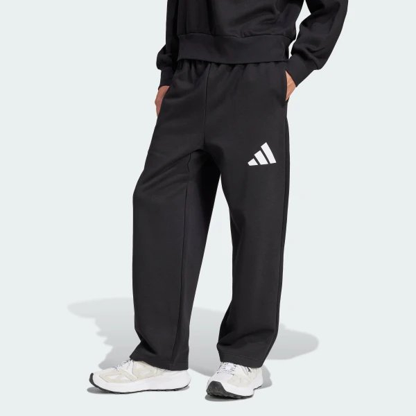 Брюки чоловічі ADIDAS Essentials Wide-Leg 3 Bar Logo JF3567 - Зображення