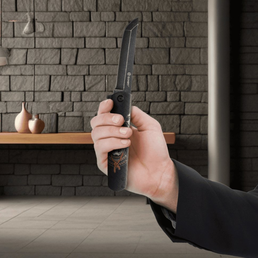 Ніж складний Ganzo  самурай G626-BS - Зображення №7