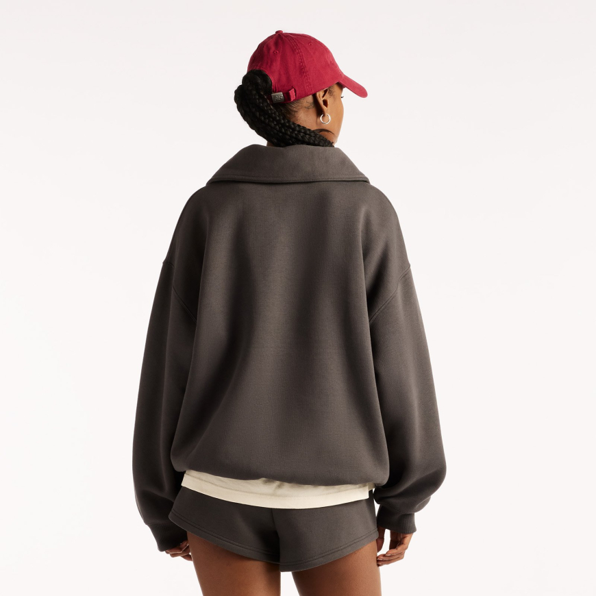 Реглан жіночий New Balance  Trackside Fleece Half Zip WT62W1XDBLK - Зображення №2