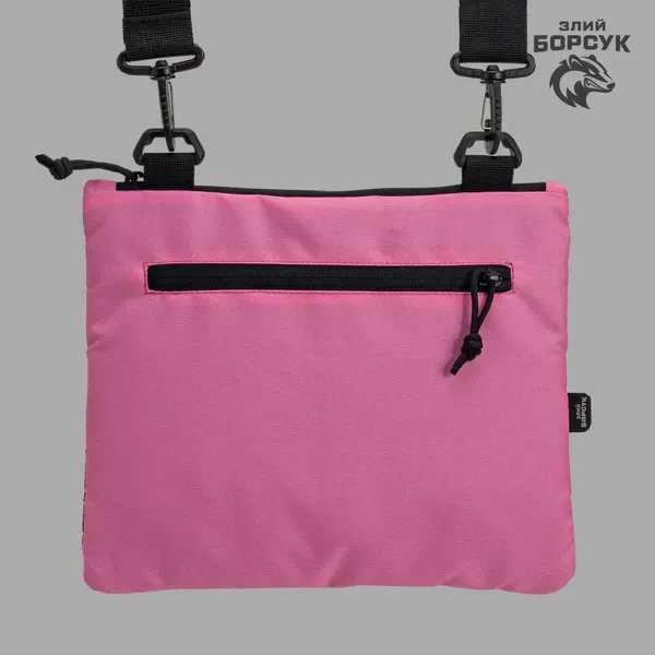 Сумка-планшетка "Crossbody VelPak" (рожева, оксфорд) розмір L  id_2036 - Зображення №5
