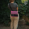 Сумка-планшетка "Crossbody VelPak" (рожева, оксфорд) розмір L  id_2036 - Зображення №7