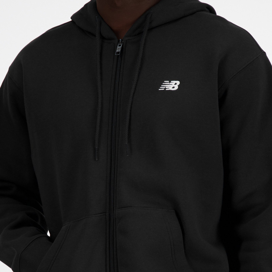 Джемпер чоловічий New Balance  Sport Essentials Logo Fleece Full Zip  MJ41502BK - Зображення №4