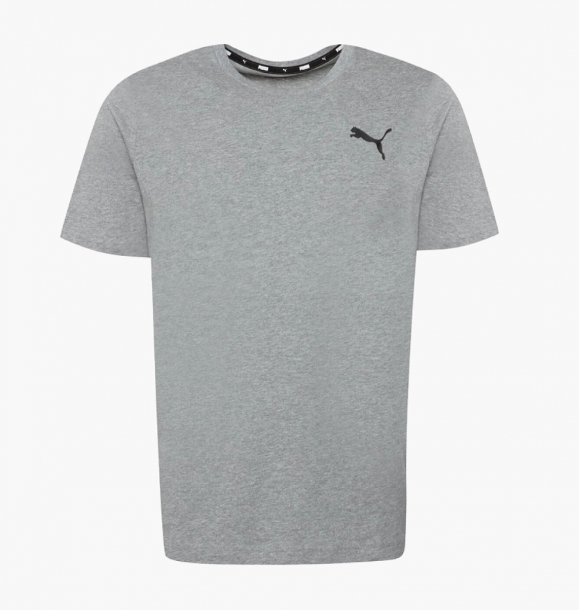 Футболка чоловіча PUMA T-SHIRT ESS SMALL LOGO TEE GREY  58666853 - Зображення