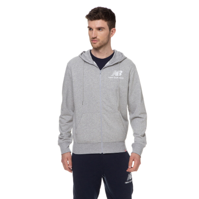 Спортивна куртка чоловіча New Balance Essentials Stacked Full Zip MJ03558AG