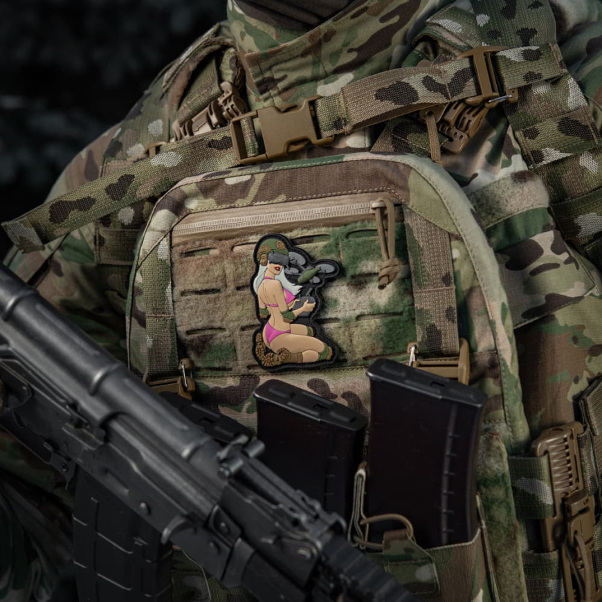 нашивка Tactical girl №6 PVC White/Pink/Olive V2 51468002 нашивка Tactical girl №6 PVC White/Pink/Olive V2 51468002 - Зображення №2