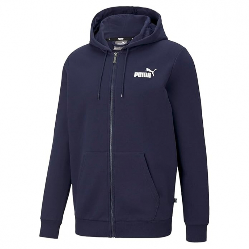 Джемпер чоловічий Puma Cotton Men Ess Small Logo Fz Hooded Neck Regular Fit Hoodie Fl 58670206 - Зображення