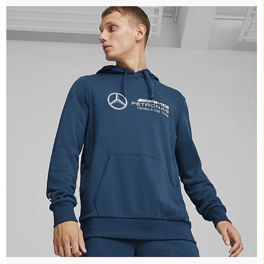 Худі чоловіче PUMA PUMA MERCEDES AMG PETRONAS MOTORSPORT ESS BLUE 62375707  - Зображення №2