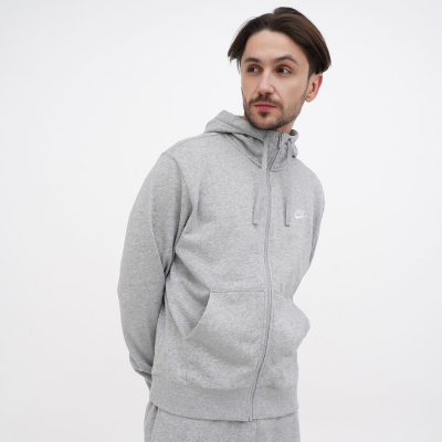 Джемпер чоловічий Nike M NSW CLUB HOODIE FZ FT  BV2648-063