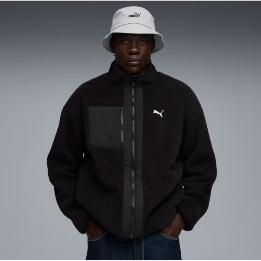 Куртка чоловіча PUMA Reversible Hybrid Sherpa Jacket Men 68837101 - Зображення