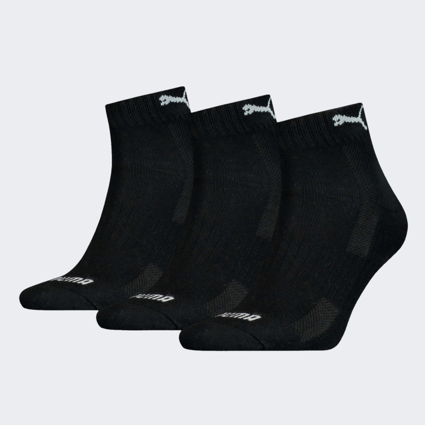 Шкарпетки PUMA UNISEX CUSHIONED QUARTER 3P 93858101 - Зображення