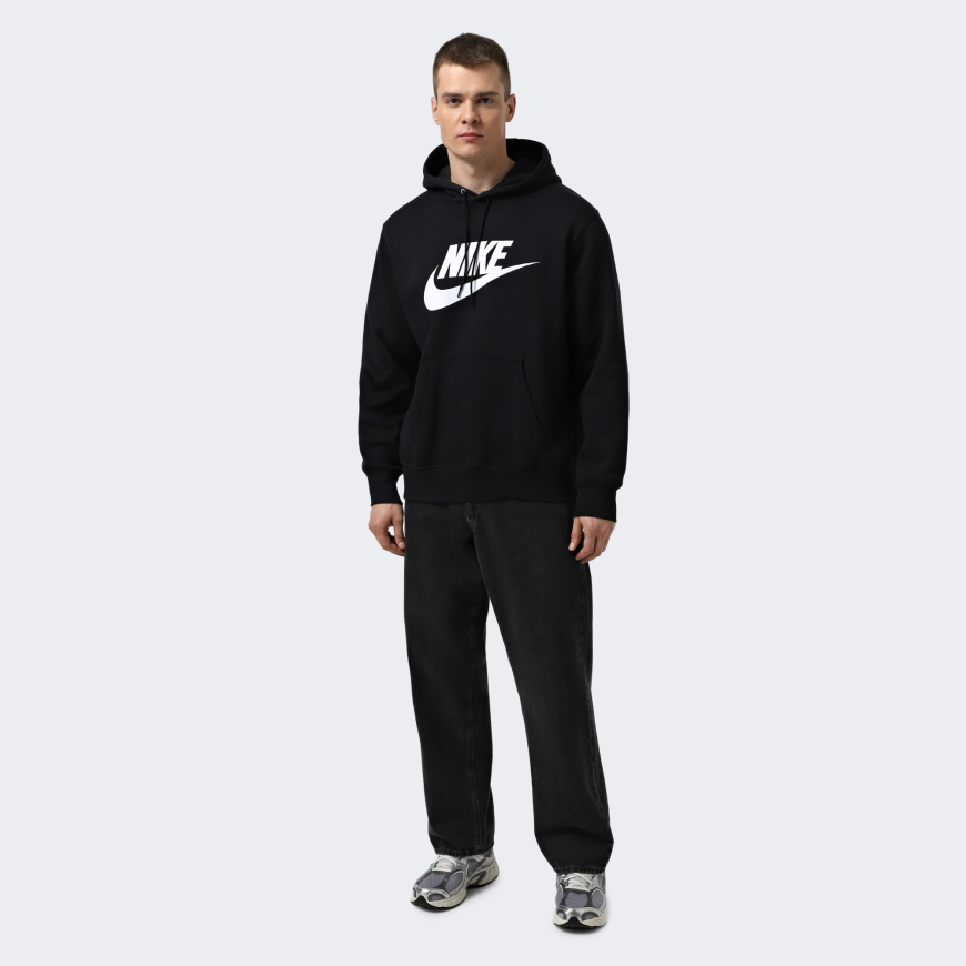 Худі чоловіче NIKE M NK CLUB BB PO GFX HOODIE FN3868-010 - Зображення №3