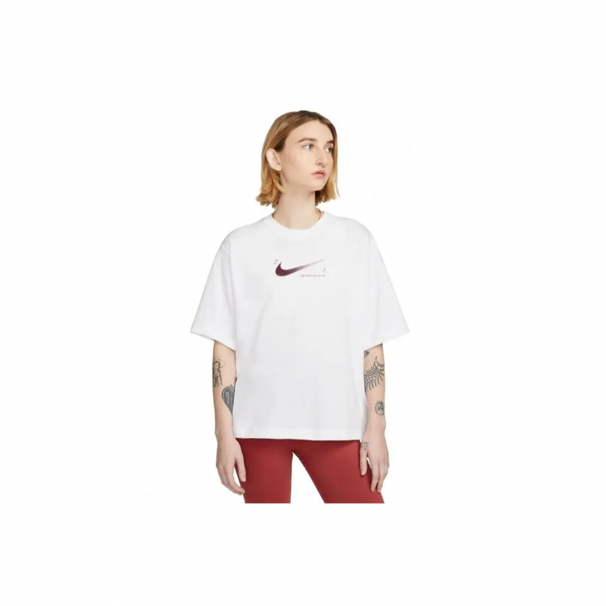 Футболка жіноча Nike Nsw Tee Oc 3 Ss Boxy DX7932-100 - Зображення