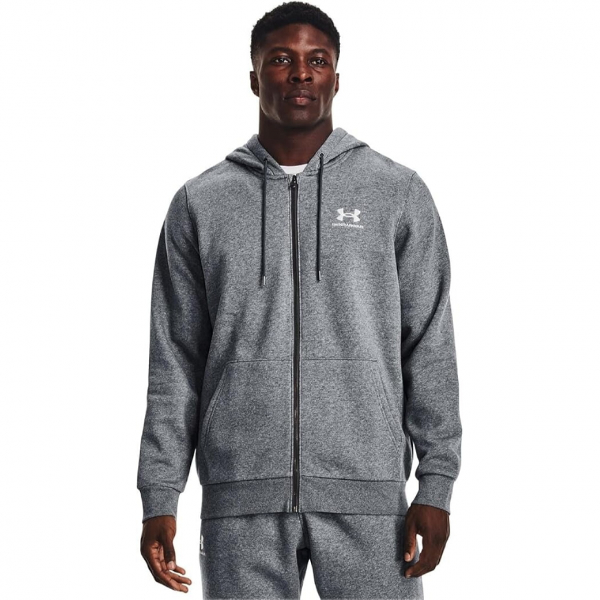 Джемпер чоловічий  Under Armour Men's Ua Essential Fleece Full-Zip Hoodie Fleece Tops  1373881-012 - Зображення №4