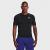 Футболка чоловіча Under Armour HG Armour Comp SS-BLK 1361518-001 - Зображення №1