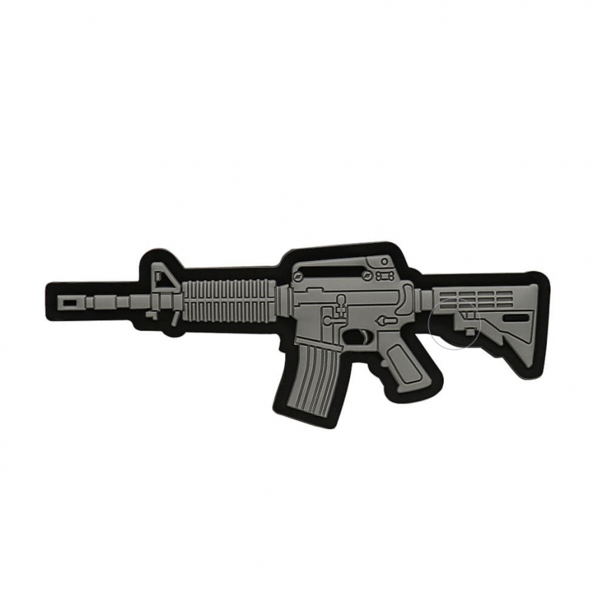  M-Tac нашивка M4A1 3D PVC Grey - Зображення