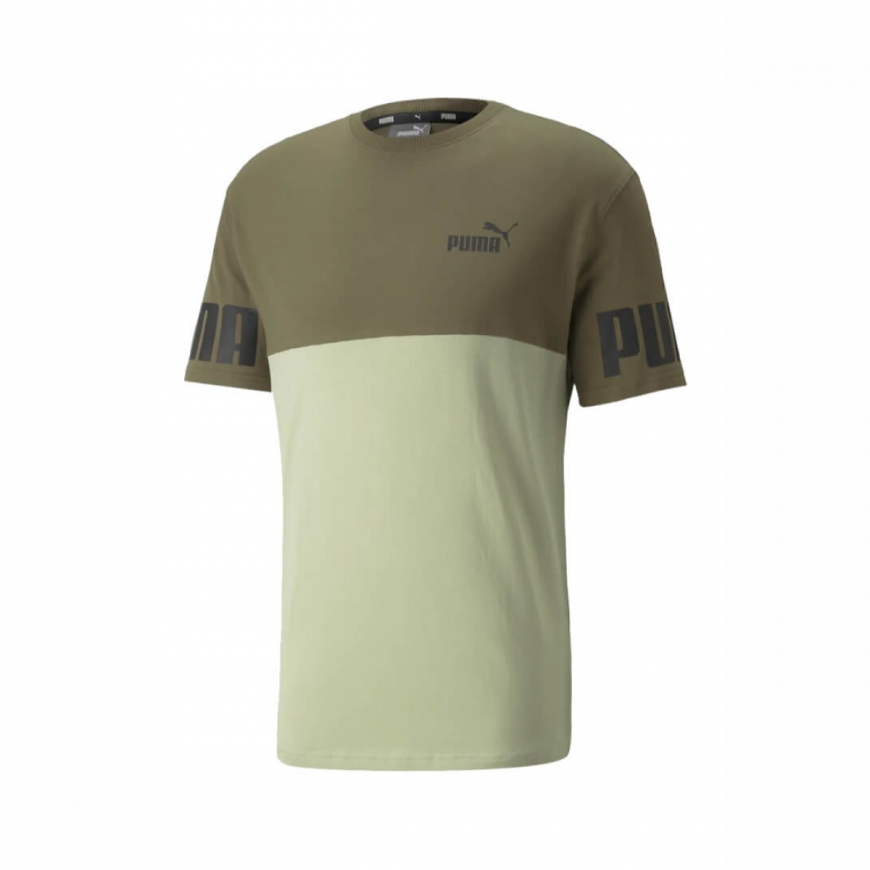 Футболка чоловіча Puma Power Colorblock Tee 84738932 - Зображення