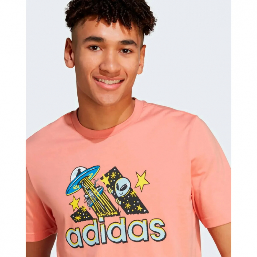 Футболка чоловіча ADIDAS Doodle Beige IL2829  - Зображення №3