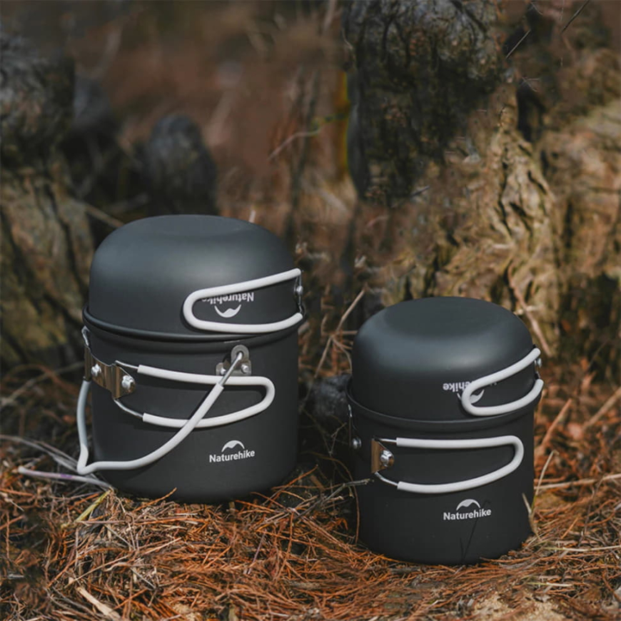 Набір посуду Naturehike (2 каструлі, 2 кришки)  NH18T018-G - Зображення №9