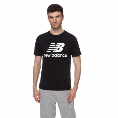 Футболка New Balance Essentials Stacked Logo MT01575BK