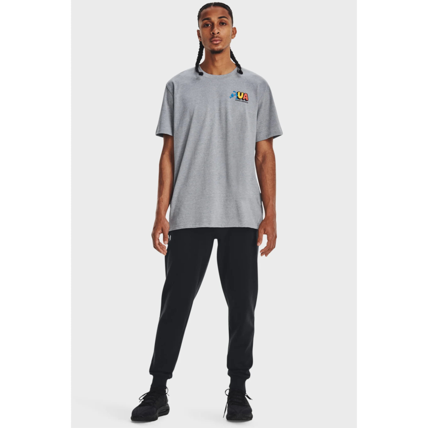 Чоловічі чорні спортивні штани Under Armour Rival Fleece Joggers 1379774-001 - Зображення №6