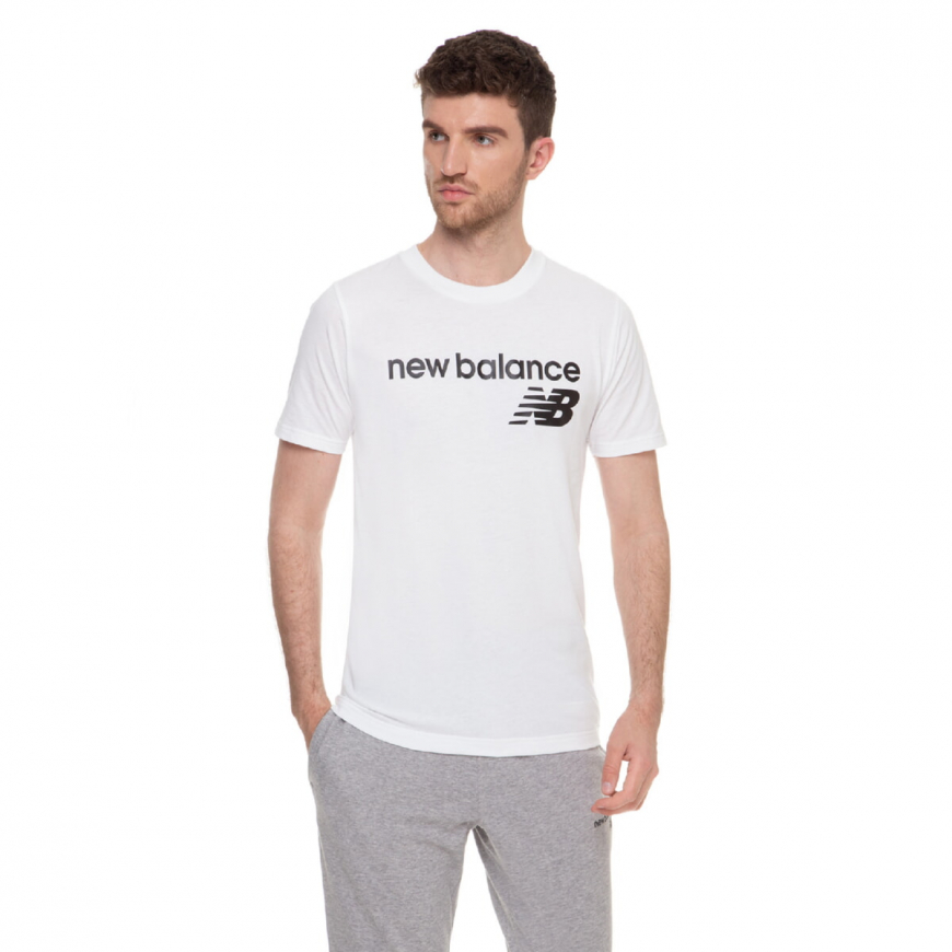 Футболка чоловіча New Balance Classic Core Logo MT03905WT - Зображення №2