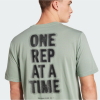 Футболка чоловіча ADIDAS CLIMACOOL ONE REP AT A TIME TRAINING GRAPHIC JD8234 - Зображення №5