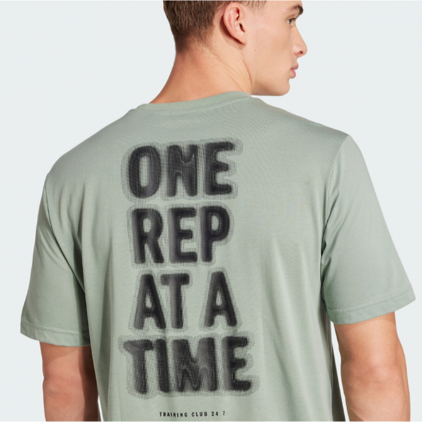 Футболка чоловіча ADIDAS CLIMACOOL ONE REP AT A TIME TRAINING GRAPHIC JD8234 - Зображення №5