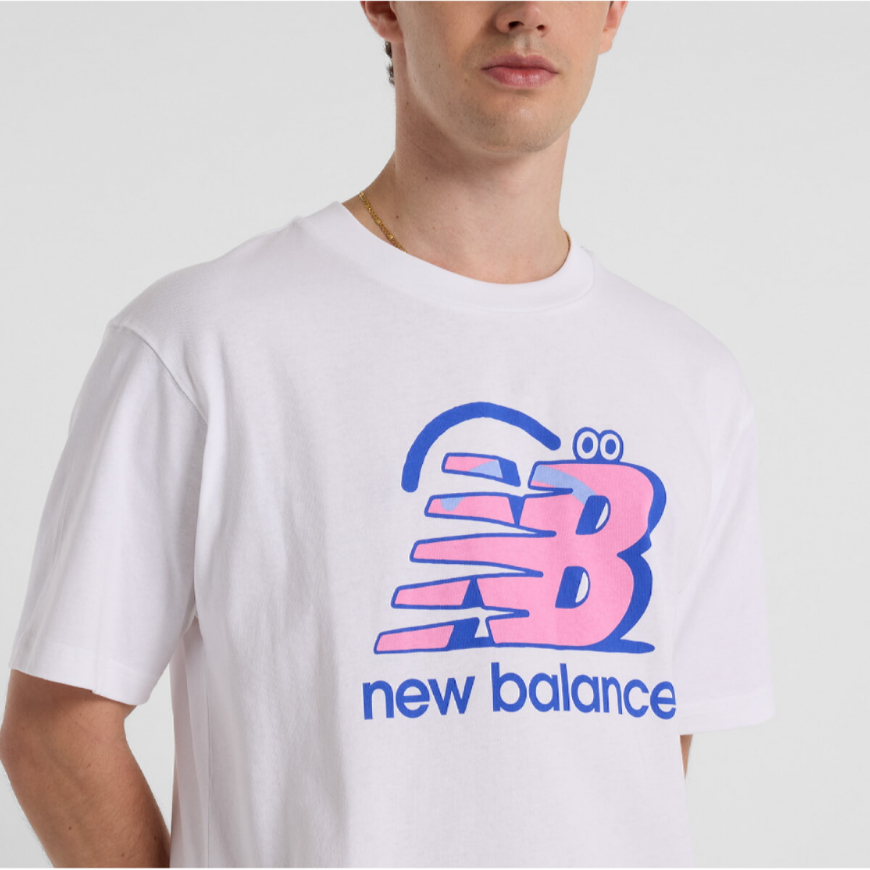 Футболка чоловіча NB Face Oka Smile MT51968WT  - Зображення №4