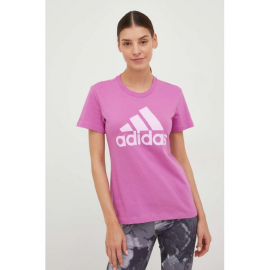 Футболка жіноча ADIDAS LOUNGEWEAR ESSENTIALS LOGO TEE PINK HL2034