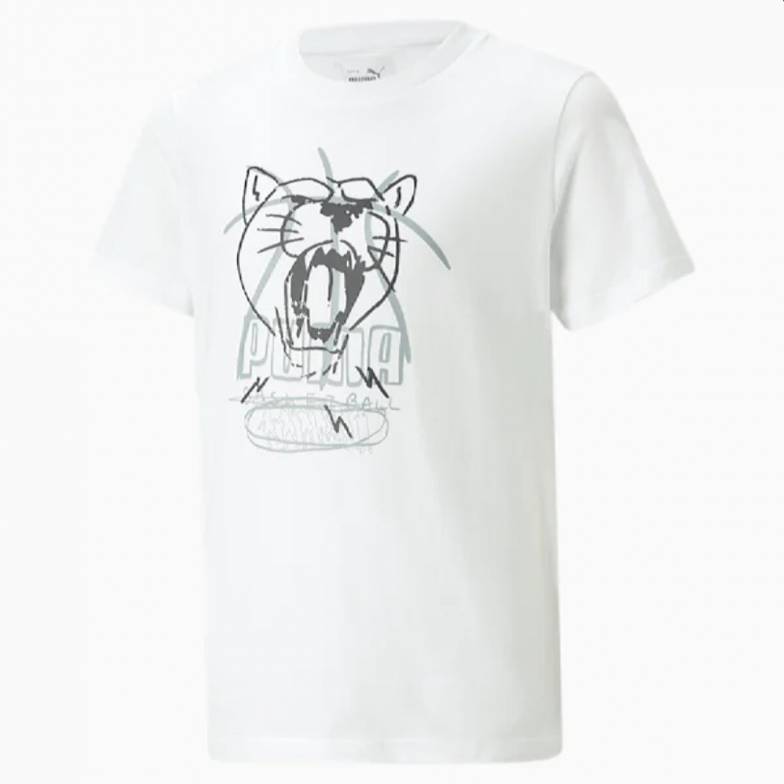 Футболка дитяча PUMA Basketball Tee Youth 53846702 - Зображення