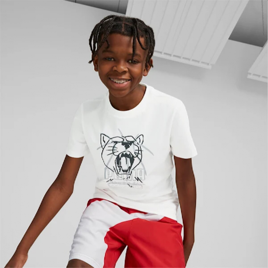 Футболка дитяча PUMA Basketball Tee Youth 53846702 - Зображення №3