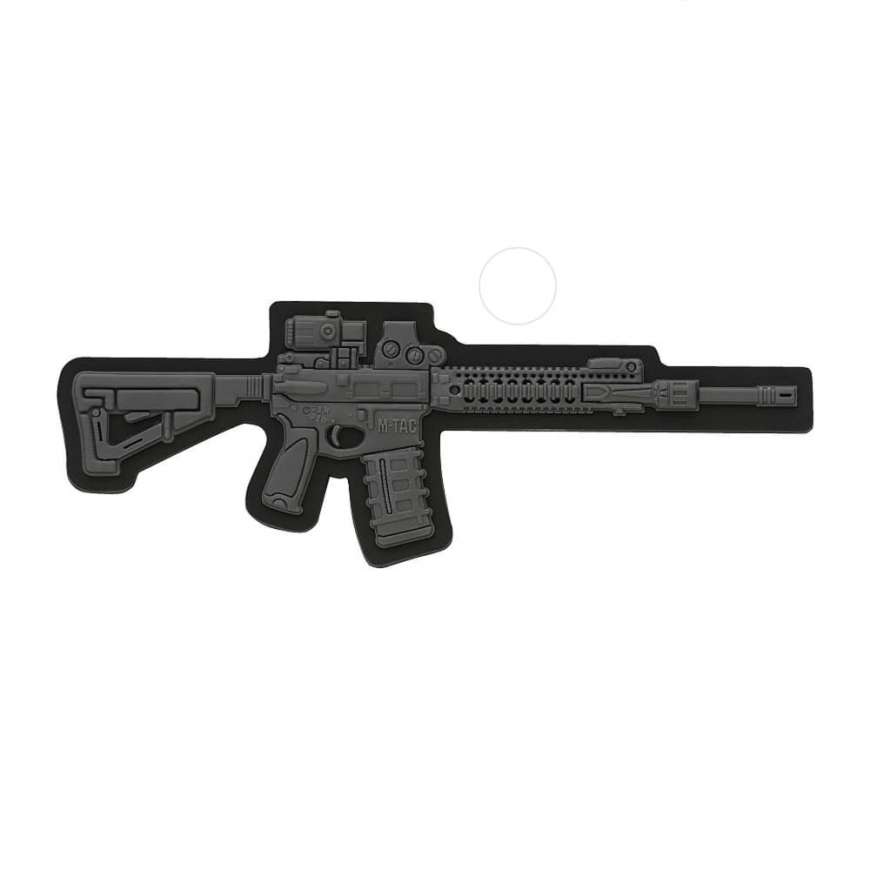 M-Tac нашивка AR-15 3D PVC Dark Grey 51112012  - Зображення