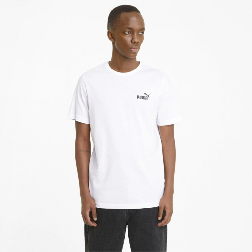 Футболка чоловіча Puma Ess Small Logo Tee Puma White 68253802*SS25  - Зображення №2