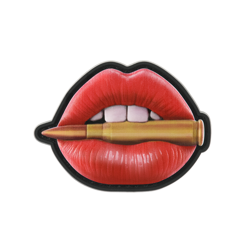 Нашивка Губи з набоєм червоні PVC M-TAC 51533001 Нашивка Губи з набоєм червоні PVC M-TAC 51533001 - Зображення