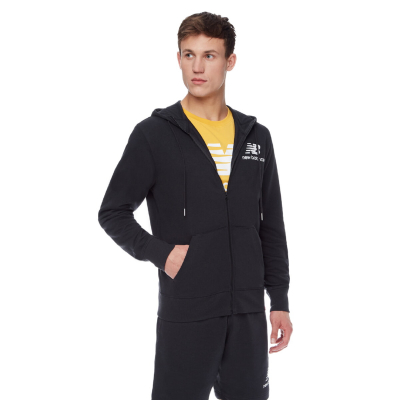 Спортивна куртка чоловіча New Balance Essentials Stacked Full Zip MJ03558BK