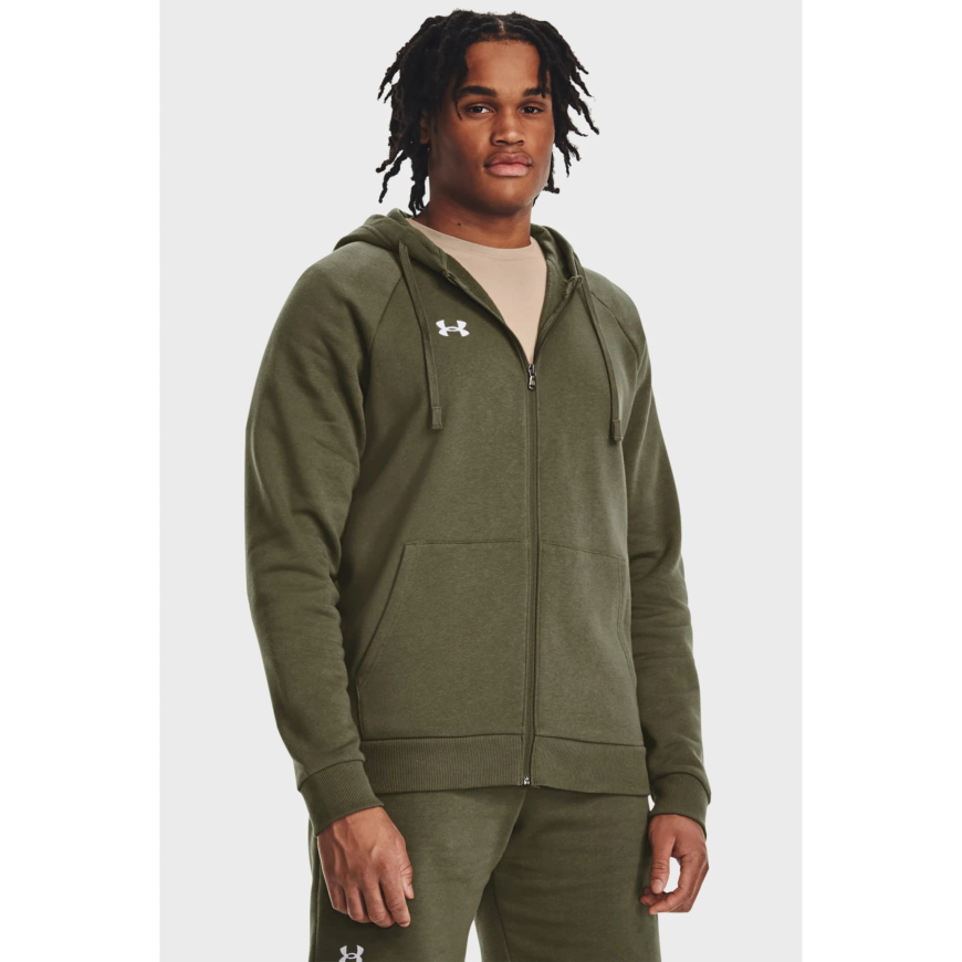 Чоловіче худі Under Armour  Rival Fleece FZ Hoodie 1379767-390 - Зображення